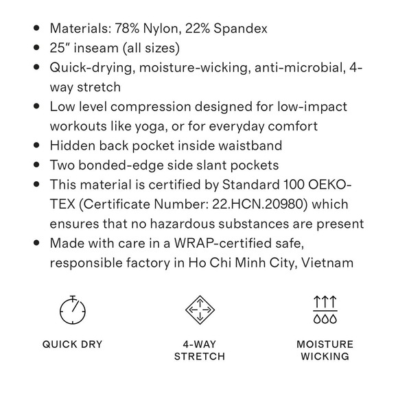 Quince Black Ultra-Form High-Rise Pocket Legging NWT Size Small - Picture 8 of 10